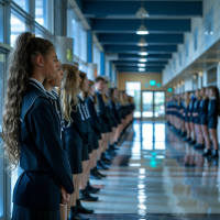 zeusjam a photo of high school students in uniform lined up in 94be6c9b bd44 4ea2 ae0c a27a080e7267